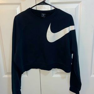 Black Nike crop sweatshirt